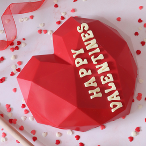 Geo Heart Smash Cake Valentines